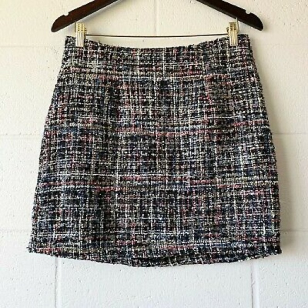 NWT Entro Tweed Metallic Sequin Skirt